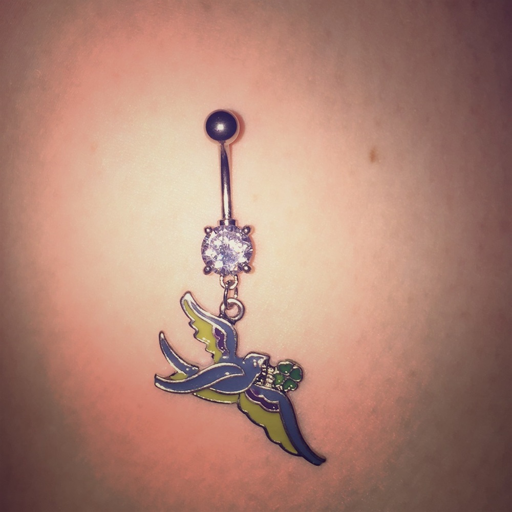 Song bird belly ring